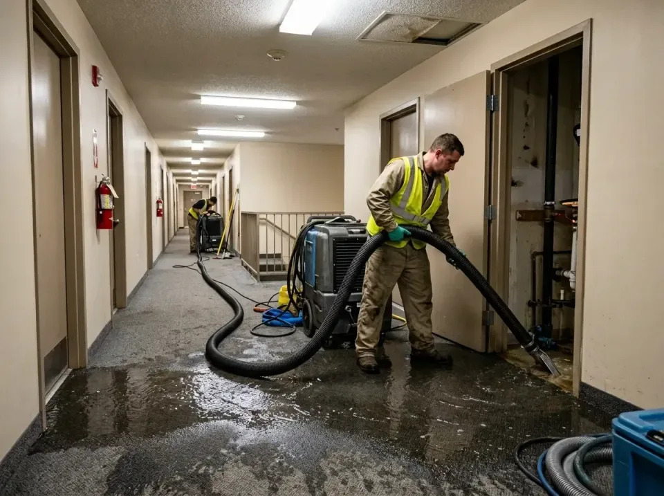 multi-unit-apartment-hallway-f-005 — frequently asked questions, Emergency Burst Pipe Water Extraction & Removal in Wescosvi…